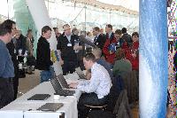 Photographs of the reception for the Distributed European Infrastructure for Supercomputing Applications (DEISA) Symposium, at Our Dynamic Earth, in April 2008. Amongst the people present are Dr. Orlando Richards, Mr Eoin McHugh, Mrs Alison Kennedy, Professor Avery Meiksin, Dr George Beckett, Dr Mark Parsons, Ms Ulla Thiel, Dr. Victor Alessandrini, Dr Sergi Girona and Professor Arthur Trew.