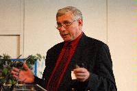 Photographs of speakers at the DEISA Symposium, April 2008. Amongst them are Mr Paolo Malfetti, Dr. Hermann Lederer , Dr. Thomas Eickermann, Dr. Marian Garcia, Dr. Victor Alessandrini, Dr. Alistair Dunlop, Dr. Edward Seidel, Dr. David Henty, Mr Al Kellie, Dr Alan Gray, Dr Xavier Daura, Professor Karsten Reuter and Dr. Jukka Heikkinen.