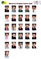 e-Science staff boards from 2004, March 2005, September 2006, October 2006, January 2007 and February 2007.