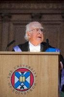Professor Peter Higgs; Edinburgh Graduation 2014