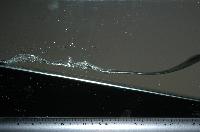 A set of pictures from a fluid dynamics experiment that was carried out in a small water tank in February 2007.  32 items.