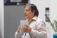 Photographs of unknown people at the UK e-Science All Hands Meeting, September 2008. Locations include the Appleton Tower foyer and lecture theatres as well a several locations within the Dugald Stewart Building at the University of Edinburgh.