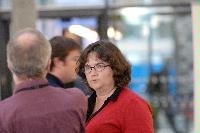 Photographs of unknown people at the UK e-Science All Hands Meeting, September 2008. Locations include the Appleton Tower foyer and lecture theatres as well a several locations within the Dugald Stewart Building at the University of Edinburgh.