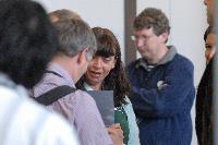 Photographs of unknown people at the UK e-Science All Hands Meeting, September 2008. Locations include the Appleton Tower foyer and lecture theatres as well a several locations within the Dugald Stewart Building at the University of Edinburgh.