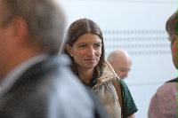 Photographs of unknown people at the UK e-Science All Hands Meeting, September 2008. Locations include the Appleton Tower foyer and lecture theatres as well a several locations within the Dugald Stewart Building at the University of Edinburgh.