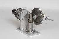 A small steam engine that was likely custom made and machined at the University by somebody named Mark, based on folder names.  12 images.