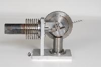 A small steam engine that was likely custom made and machined at the University by somebody named Mark, based on folder names.  12 images.