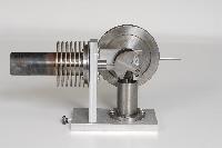 A small steam engine that was likely custom made and machined at the University by somebody named Mark, based on folder names.  12 images.