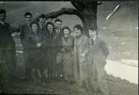 Physics Society Album 2. Photographer unknown. Copyright unknown. Album cover - knight and horse. Dates vary: 1941, 1942, 1943, 1944, 1947, 1948, 1949. Events included are Balerno to Flotterstone 1941, Meal Monday 1942, Meal Monday 1944, Soutra via Lammermoors and Humbie 1944, Balerno to Carlops 1944, Balerno to Carlops 1945, Meal Monday 1947, Edgelaw Reservoir Picnic 1947, Dramatic Night "The Dover Road" 1948, Peebles Meal Monday 1949, Play: "While The Sun Shines" 1949, Spring Hike Gladhouse to Peebles 1949, Charities Day and the Physics Society Picnic Pittencrieff Dunfermline. Photographed are the Standing Committees of 1942-43, 1943-44, 1944-45, 1947-48. Photographs include Bill Cochrane and Robert Schlapp.