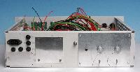 Photograph of the electronic circuitry of a lens power supply, created in a university workshop.  6 images.