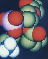A set of computer generated images of molecules.  7 images.