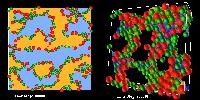 Computer generated images of molecular models that were created by Professor Mike Cates.  5 images.