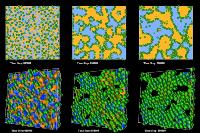 Computer generated images of molecular models that were created by Professor Mike Cates.  5 images.