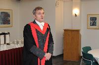 Photographs of Professor Arthur Trew at the EPCC graduation, in the eScience Centre, on the 25th of November 2009.