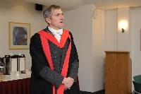 Photographs of Professor Arthur Trew at the EPCC graduation, in the eScience Centre, on the 25th of November 2009.