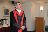 Photographs of Professor Arthur Trew at the EPCC graduation, in the eScience Centre, on the 25th of November 2009.