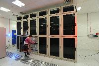A set of images of the QCDOC supercomputer.  This is a computer used solely for calculations related to Quantum Chromodynamics.  It is owned by a collaboration of UK lattice physicists UKQCD, Columbia University, Brookhaven National Laboratory and IBM.  16 images.