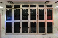 A set of images of the QCDOC supercomputer.  This is a computer used solely for calculations related to Quantum Chromodynamics.  It is owned by a collaboration of UK lattice physicists UKQCD, Columbia University, Brookhaven National Laboratory and IBM.  16 images.