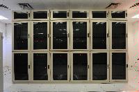 A set of images of the QCDOC supercomputer.  This is a computer used solely for calculations related to Quantum Chromodynamics.  It is owned by a collaboration of UK lattice physicists UKQCD, Columbia University, Brookhaven National Laboratory and IBM.  16 images.