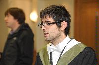 Photographs of graduates at the EPCC graduation in the eScience Centre, on the 25th of November 2009.