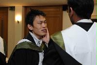 Photographs of graduates at the EPCC graduation in the eScience Centre, on the 25th of November 2009.