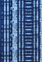 Microscopical images of electronic circuits