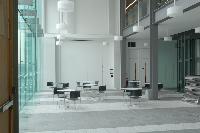 A set of photographs of the interior of the Dugald Stewart Building - the new informatics forum.  8 images.