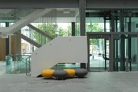 A set of photographs of the interior of the Dugald Stewart Building - the new informatics forum.  8 images.