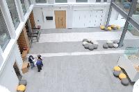 A set of photographs of the interior of the Dugald Stewart Building - the new informatics forum.  8 images.