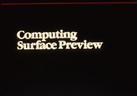 A set of slides giving information on the Meiko Computing Surface supercomputer.  9 images.  Copyright unknown, 1986.  Diagrams of Mass Store Element, Local Host and Interface, Quad Computing Element, High performance display element and Generic Computing Element.