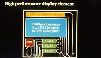 A set of slides giving information on the Meiko Computing Surface supercomputer.  9 images.  Copyright unknown, 1986.  Diagrams of Mass Store Element, Local Host and Interface, Quad Computing Element, High performance display element and Generic Computing Element.