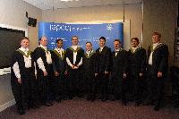 A set of photos from an EPCC graduation party.  Contains Dr. Judy Hardy, Dr. Fiona J L Reid, Dr Alan Gray, Dr Joachim Hein, Dr. David Henty, Dr. Alan Simpson, Professor Arthur Trew.