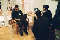 A selection of photographs from the National e-Science Conference in January 2002.