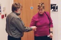 A selection of photographs from the National e-Science Conference in January 2002.