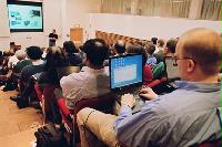 A selection of photographs from the National e-Science Conference in January 2002.