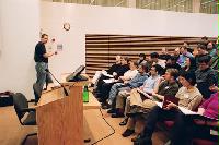 A selection of photographs from the National e-Science Conference in January 2002.