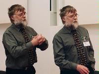A selection of photographs from the National e-Science Conference in January 2002.