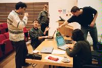 A selection of photographs from the National e-Science Conference in January 2002.