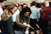 A selection of photographs from the National e-Science Conference in January 2002.