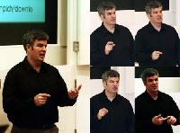 A selection of photographs from the National e-Science Conference in January 2002.
