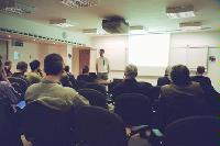 A selection of photographs from the National e-Science Conference in January 2002.