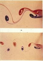 A collection of photographs from some fluid dynamics experiments, possibly belonging to Dr Francis Barnes. (Swirls, vortex, vortices)