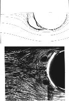 A collection of photographs from some fluid dynamics experiments, possibly belonging to Dr Francis Barnes. (Swirls, vortex, vortices)
