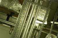 Pipes, possibly used in a ventilation system.