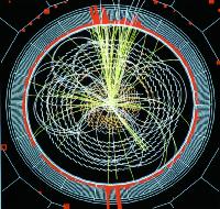 A collection of photographs from the Physics and Astronomy brochure, possibly around 2002.