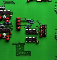 An electronics board, possibly for a Nuclear Physics detector by Tom Davinson.