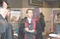 Photographs from the graduation reception of the EPCC MSc students in 2005