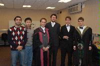 Photographs from the graduation reception of the EPCC MSc students in 2005