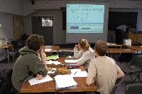 A set of images from a tutorial run by Dr. Marialuisa Aliotta involving the PRS clicker system.  Possibly the first tutorial involving clickers, Likely in 2006.  32 images.