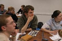A set of images from a tutorial run by Dr. Marialuisa Aliotta involving the PRS clicker system.  Possibly the first tutorial involving clickers, Likely in 2006.  32 images.
